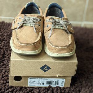 Kids Sperry Lanyard Boat Shoe Tan Size 10 M
